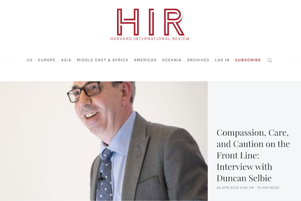 Interview: Harvard International Review