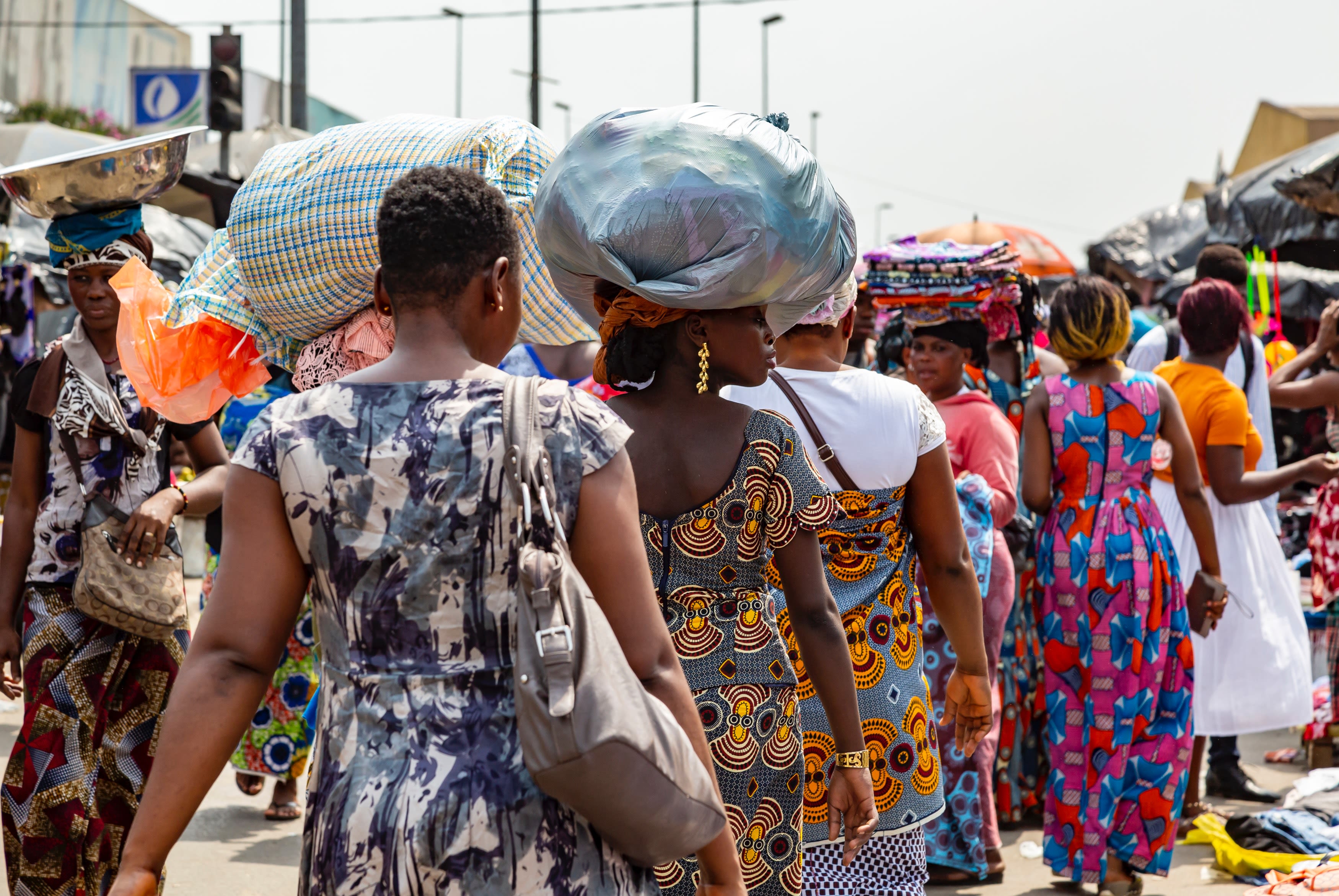 women at the market